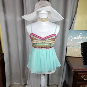 Venus embroidered tank_c